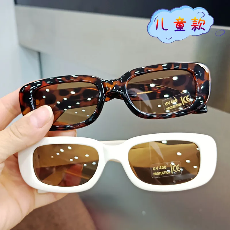 Kids Trendy Sunglasses 2022 Children Sun Glasses Rectangle Frame Baby