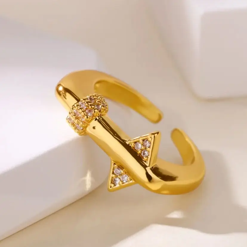 Stainless Steel Geometric Dainty 18K Gold-Plated