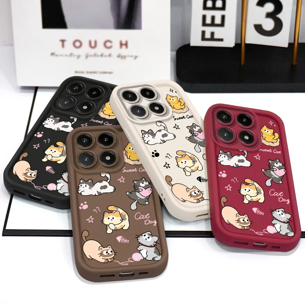 Charming Cat Design Soft Phone Case - Staircase Edition