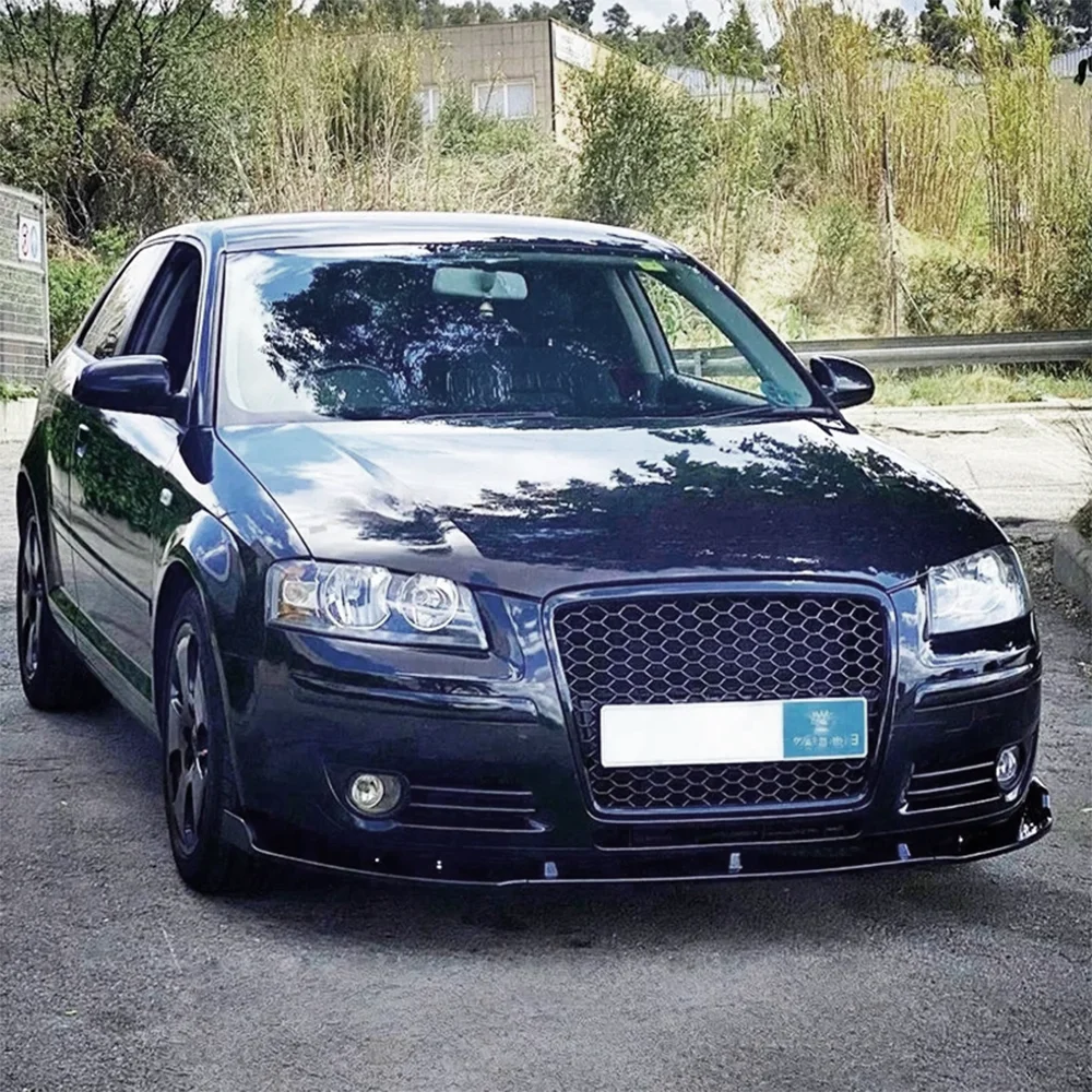 아우디 A3 8P 프리 페이스리프트 스탠다드 2003 2004 2005 2006 2007 2008 프론트 범퍼 립 스플리터 디퓨저 스포일러 가드