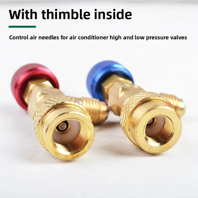 Hosen Charging Valve Safety Release Universal R410A/R134a Refrigerant Low-Pressure Stop Valve Car AC System Accessories