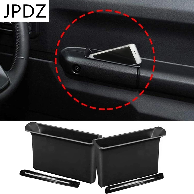 Front Row Door Side Storage Box Handle Pocket Armrest Phone Container For Suzuki Jimny 2019 2020 Accessories