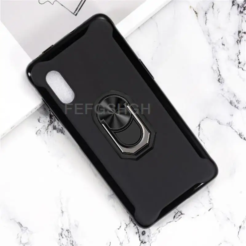 Enhanced Soft TPU Silicone Case with Back Finger Ring for Samsung Galaxy X Cover Pro