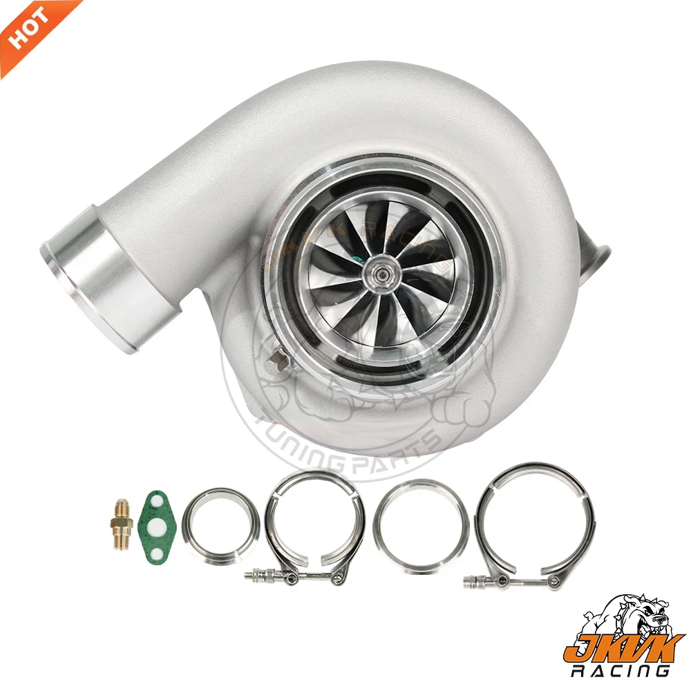 JKVK Racing Gen II GTX3584RS обратное вращение двойной Керамический шарикоподшипник Фланцевое колесо турбо. 83/1.01 D-Vband 550-950HP