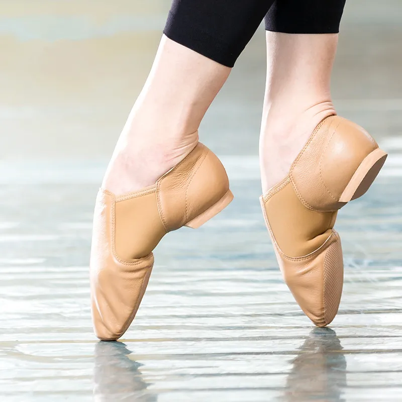 2024 Free Shipping New jazz dance shoes for adults and children comfortable premium Soft pig Leather Jazz  Shoes