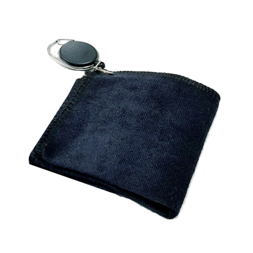 Description Picture 2 of itemGolf Towel Mini Square With Carabiner PU Waterproof Golf Ball Club Head Cleaner Camouflage Skull Various Styles Golf Supplies