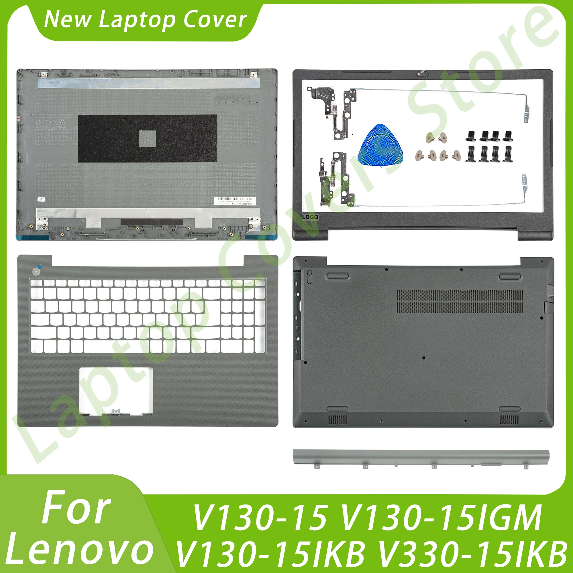 Alloggiamento Per Lenovo V130-15 V130-15Igm V130-15Ikb V330-15Ikb Lcd Coperchio Posteriore Lunetta Anteriore Poggiapolsi Cerniere Fondo Caso Sostituir