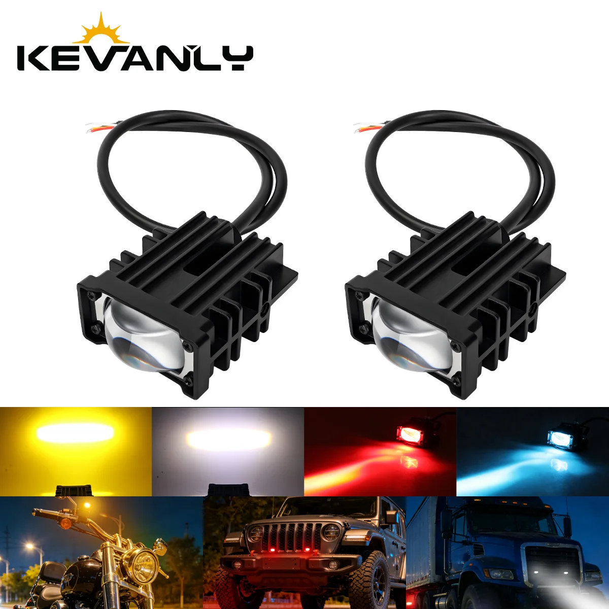 2PCS 1/2/3렌즈 LED 레이저 프론트 그릴 작업등 백색 황색 상하향등 오토..