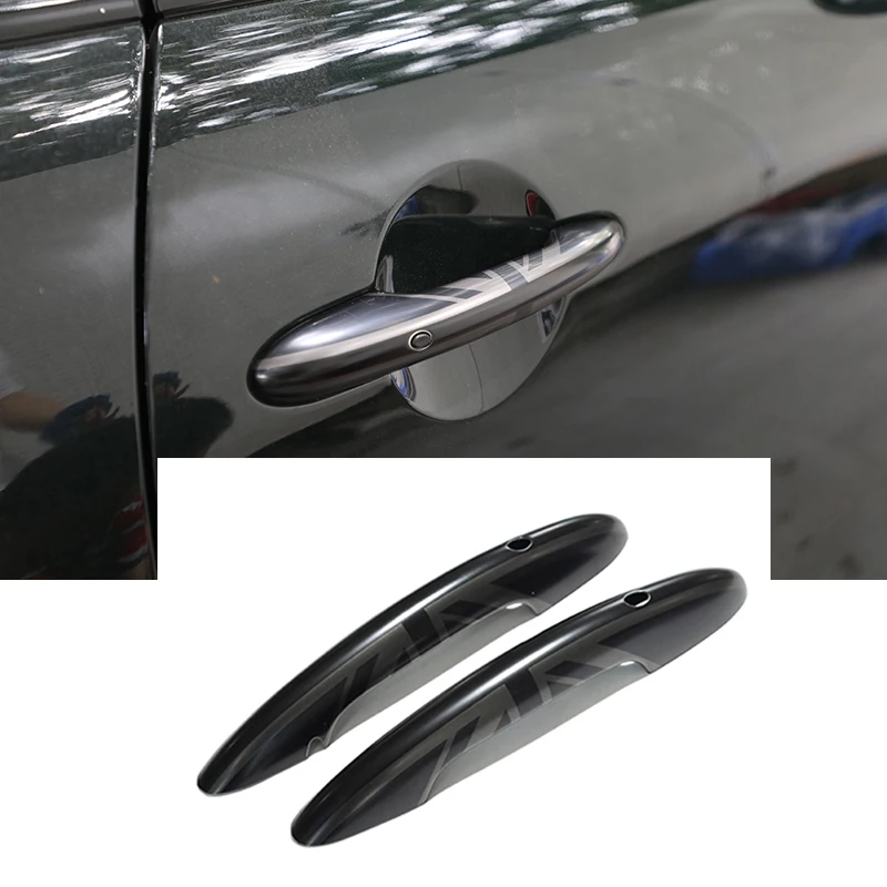 Door Handle Cover Sticker Trim 2PCS In Set For MINI Cooper S JCW F56 F57 door handles