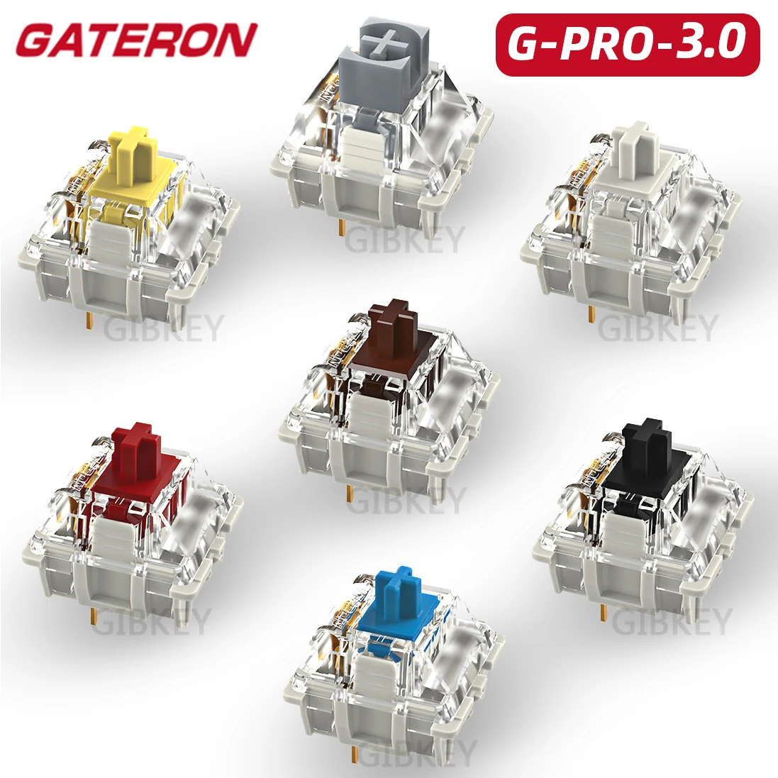 Gateron-pro 2.0 Rgb Interruptor Tátil Linear Branco Amarelo Prata v2 3pin Vermelho Marrom Hot-swappable Teclado Mecânico