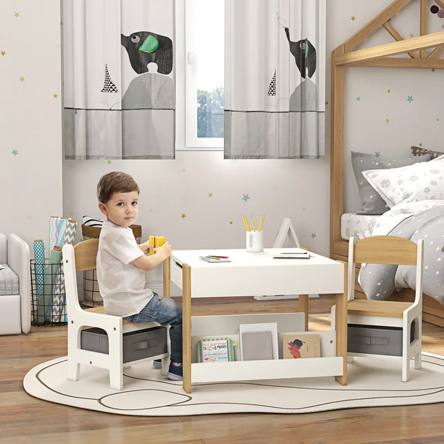 MCOM-Ensemble de planches 2 en 1 pour salle de bain, ardoise blanche et naturelle 1