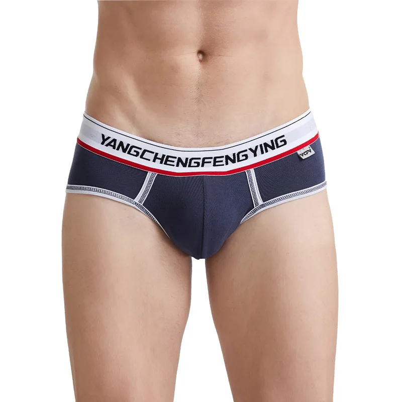 5PCS/LOT Men's Three-Dimensional Pouch Cup Underpants, AC Design Coolflex Briefs Male Underwear Black/Blue/Gray/White M L XL XXL 5