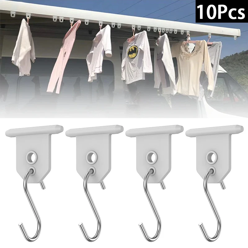 Metal RV Awning Hooks for Camping Sun Shade