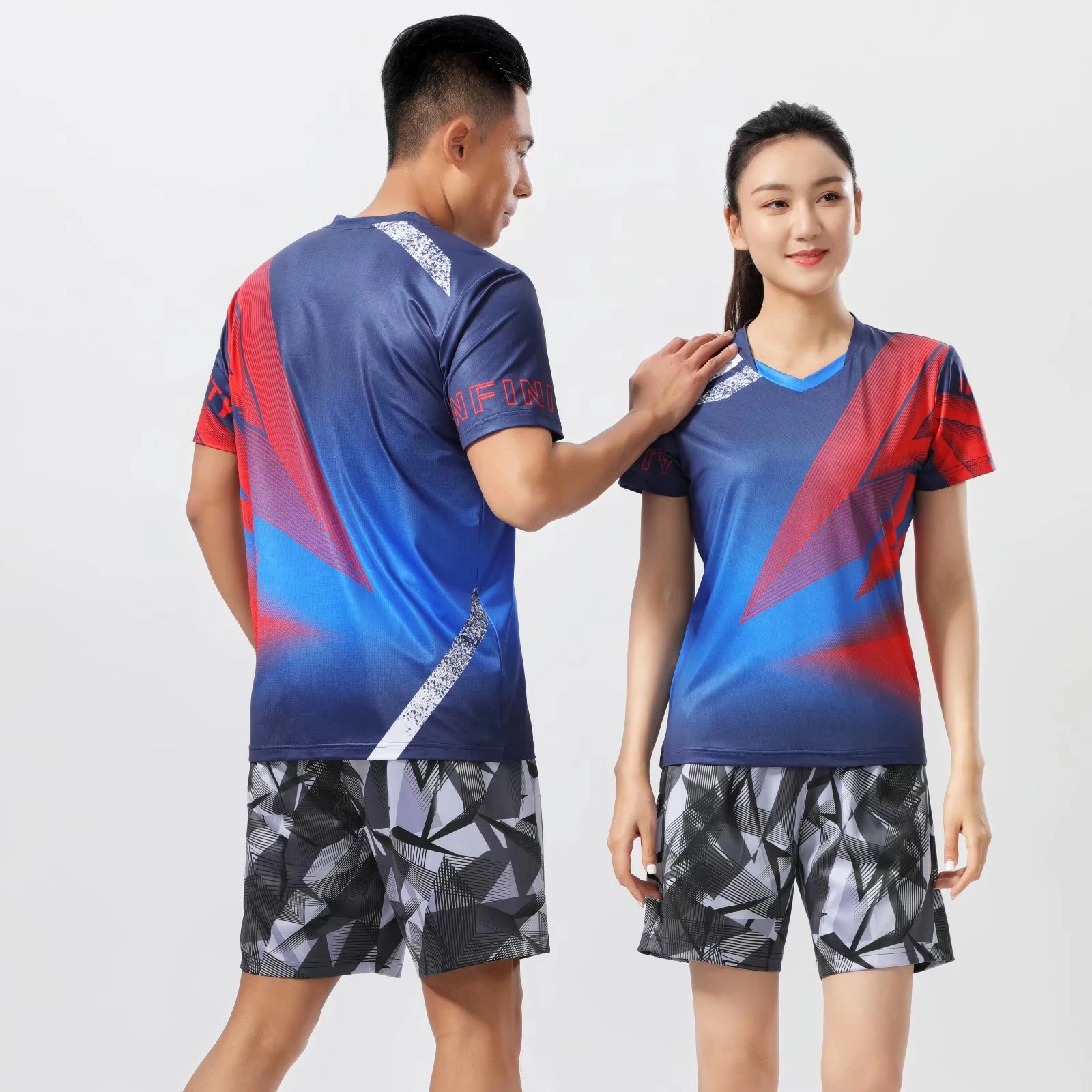 Badminton Jerseys Women's Sports Men's Breathable Team Competition Training Clothes Jerseys Running Fast Drying Shirt