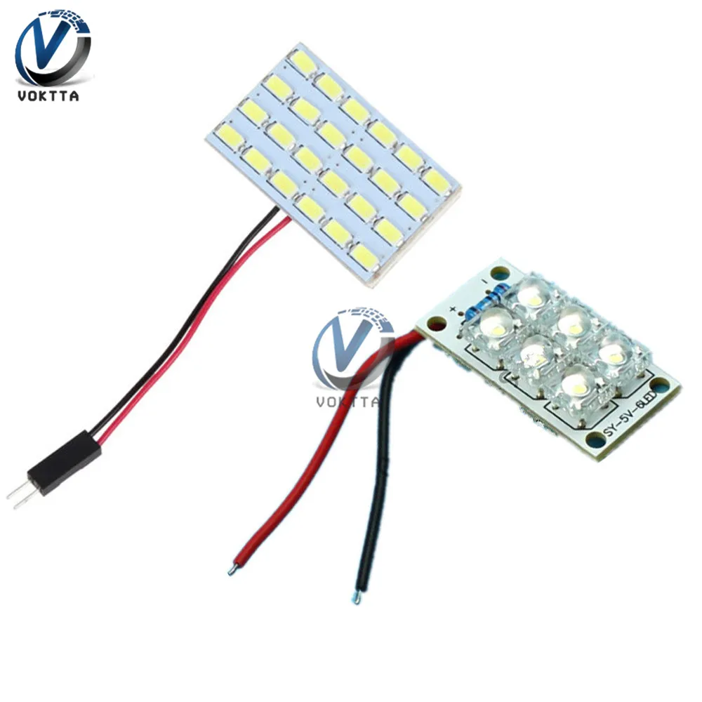 DC 12V Cold White SMD LED Panel Board Light 6/24 Chips Panel Board 5730 Light for Automotive Interior Bulbs