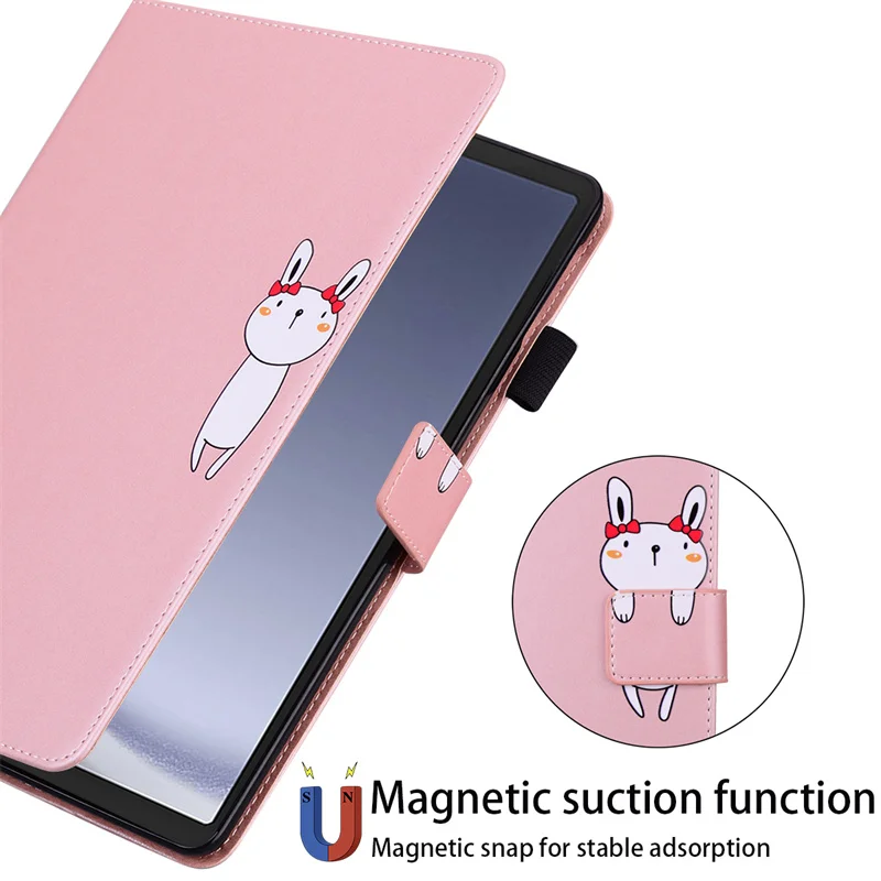 Carteira de Desenhos Animados Flip Cover para Samsung Tablet Case para Samsung Galaxy Tab a9 Plus Bonito Case para Crianças 11 8.7 - Imagem 4