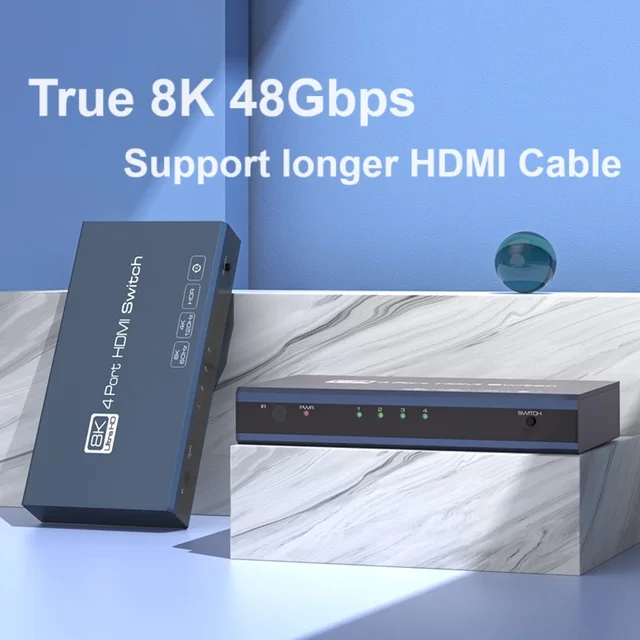 UGREEN Switch HDMI 8K 60Hz 4K 240Hz 2 Entrées 1 Sortie Commutateur HDMI