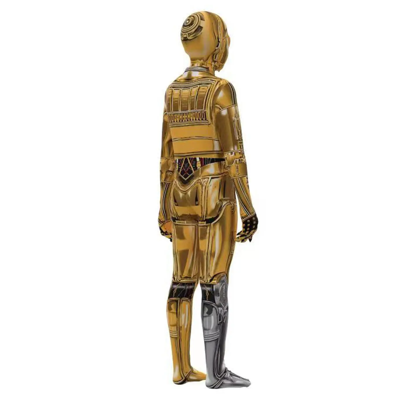 C3PO Movie Cosplay Jumpsuit Halloween Costume Party Masquerade Costume Props