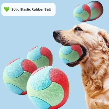 Giocattoli con palla rimbalzante Giocattoli per cani da compagnia resistenti ai morsi per cani di piccola taglia media Palla per la pulizia dei denti Giocattoli da masticare per cani Prodotti per l'addestramento degli animali domestici