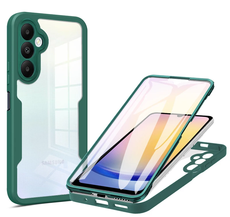 360 Full Screen Protector Hard PC Cover - Clear Shockproof Case