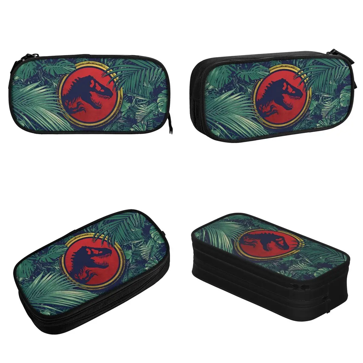 Jurassic Park Dinosaur Pencil Case Cute Pen Box Bag Kids Large Storage School Supplies Gifts Pencilcases