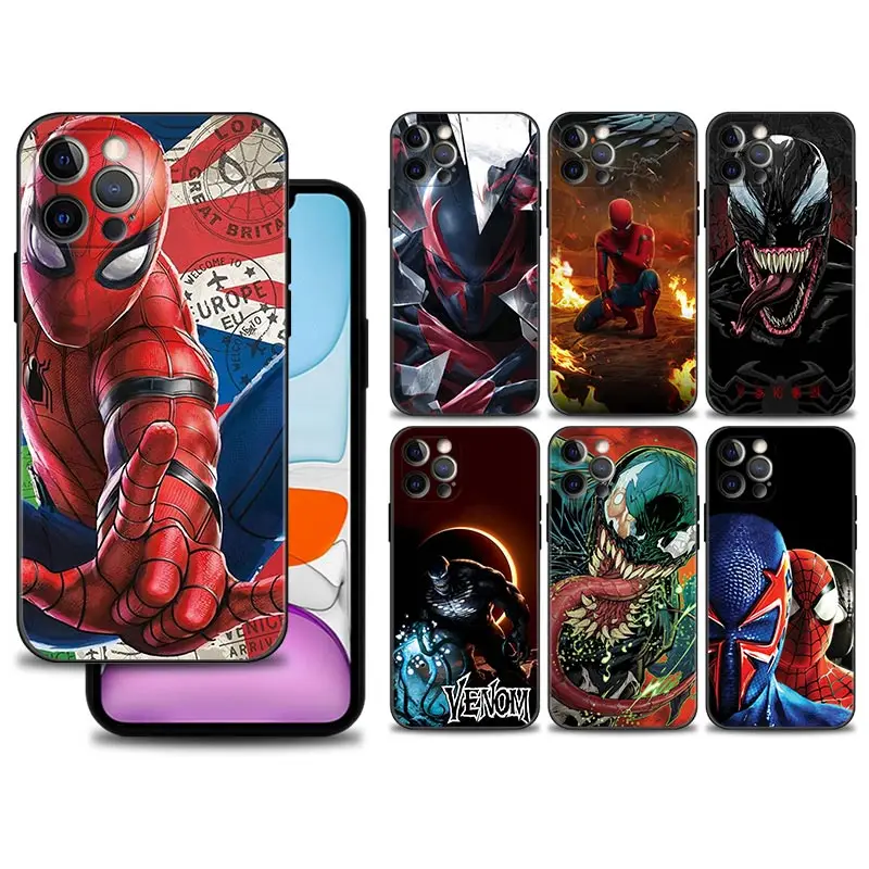 Чехол для телефона Marvel Spider Gwen iPhone 13 11 12 Pro XS Max XR X 8 7 6 6S 13mini 12mini 5 5S SE силиконовый