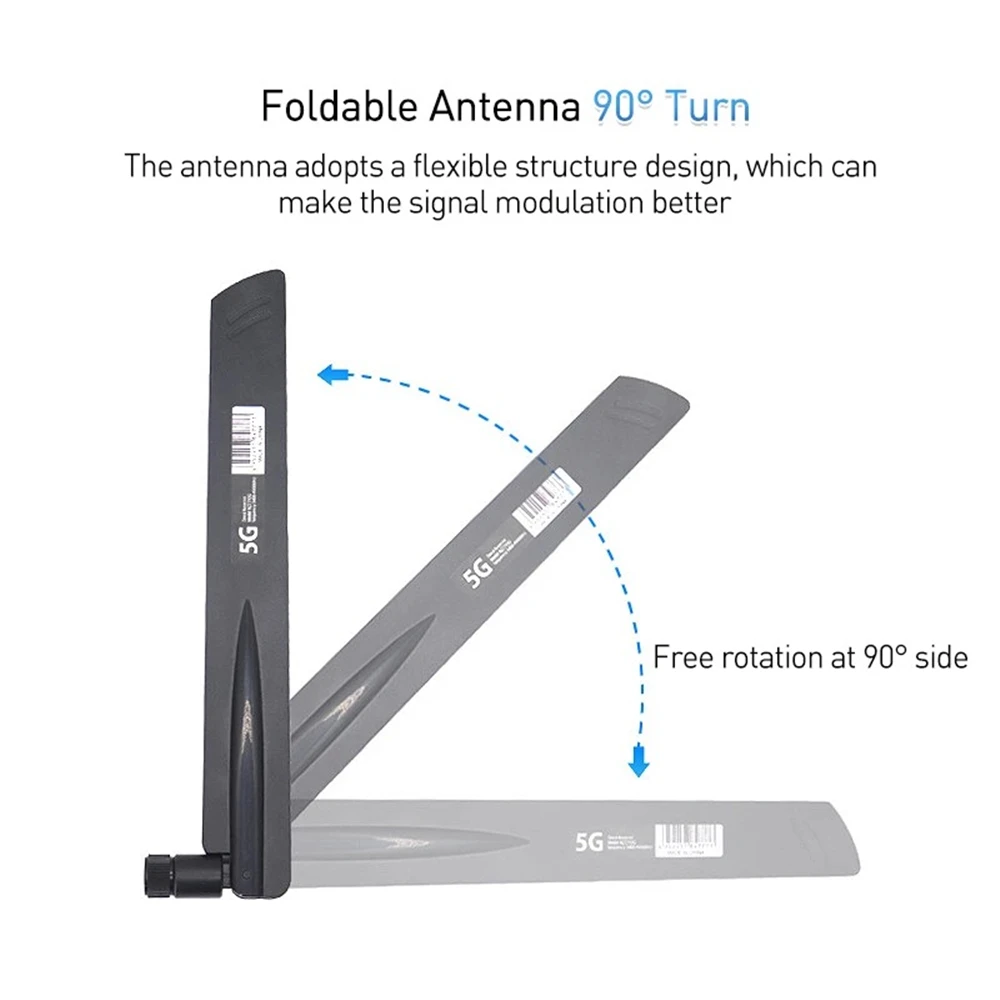 Wifi Antenna 5G 600-6000MHz 18dBi Gain SMA Male For Wireless Network Card Router High Signal Sensitivity