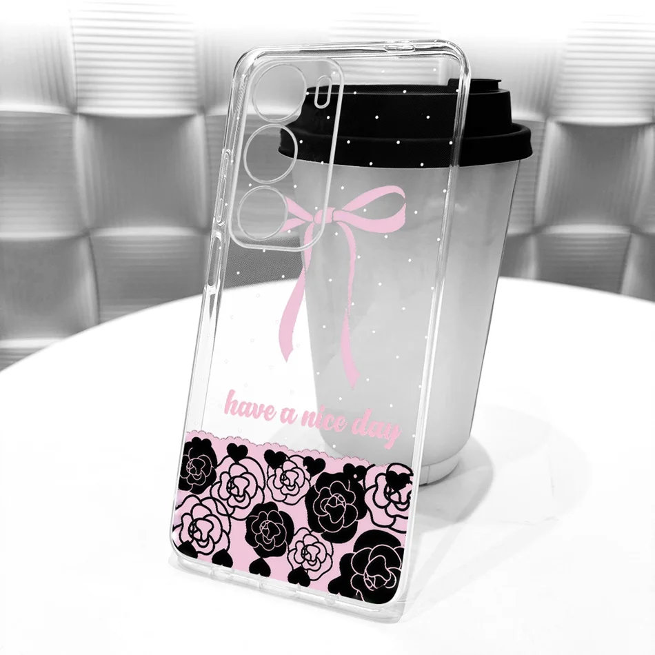 Transparent TPU Soft Silicone Phone Case - New Simple Style