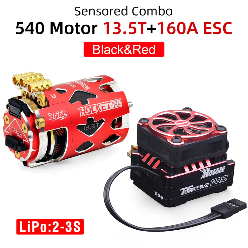 L*H様 ROCKET RC THUNDER 540 & ESCセット Rocket-RC Thunder 540 センサー付きブラシレスモーター 10.5T