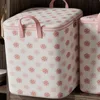 Cherry Blossom Clothes Storage Bins Large Capacity Dust-Proof Wardrobe Sorting Storage Bucket Foldable with Handle 2