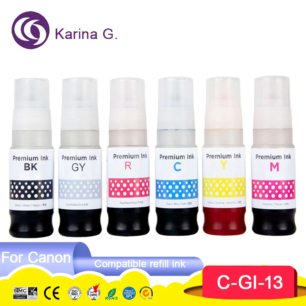 For ink Compatible Color GI 13 GI-13 Bulk Bottle Refill Ink For PIXMA G510 G61
