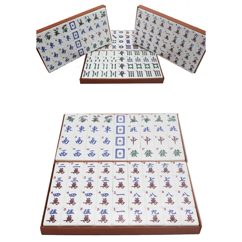 

Professional Portable English Mahjong Big Luxury Unusual Gift Social Mahjong Puzzl Couple Family Games Jeu De Table Indoor Games