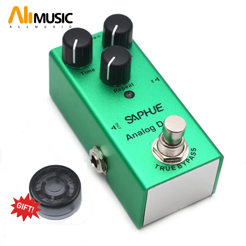 Saphue Electric Guitar Analog Delay Time/mix/repeat Knob Effect Pedal
