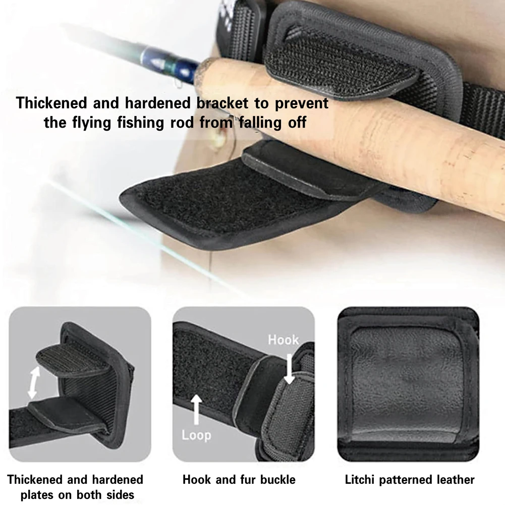 Fly Fishing Rod Holder Fly Fishing Rod Holster Waterproof Holder Sheath with Adjustable Belt Accessories