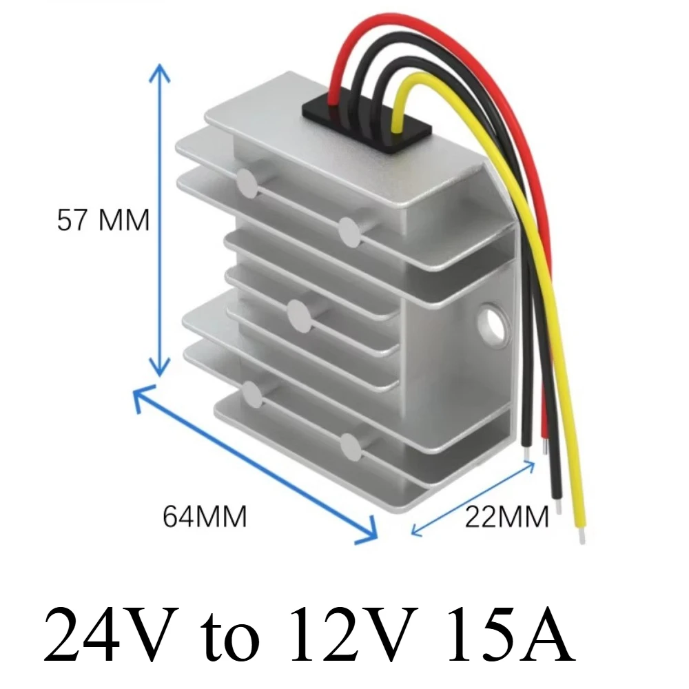 Heavy-Duty Voltage Step-Down Transformer and Converter (24V to 12V) - 40A Capacity