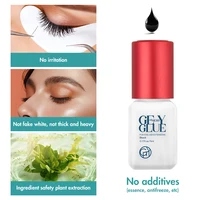 GEMERRY 5/10ML Eyelash Glue Fast Drying Eyelashes Extension Glue Black Adhesive Retention 3-6 Months Long Last Lash Glue 2