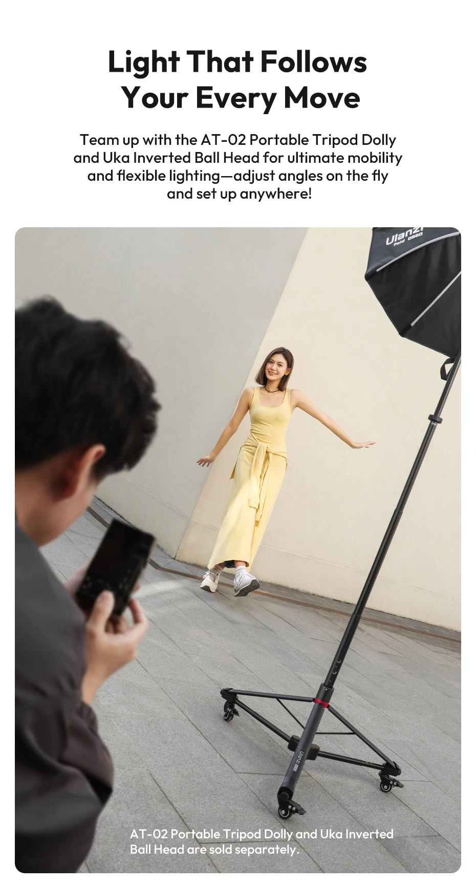 Ulanzi AT-05 2M Heavy Duty Foldable Light Stand description image 7