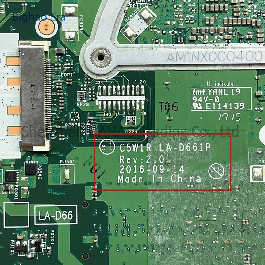 Placa-mãe do Portátil para Acer Aspire C5w1r La-d661p Es1523 E17010 A4-7210 A9-9410 Cpu Ddr3 Nb.gky11.001 Nbggt11001 100 Novo - Imagem 2