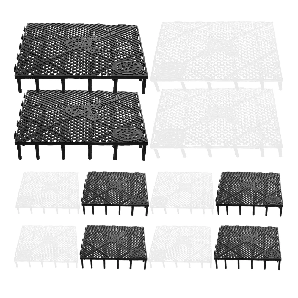 

12 Pcs Fish Tank Bottom Filter Plate Accessories Aquarium Crate Boards Plastic Divider