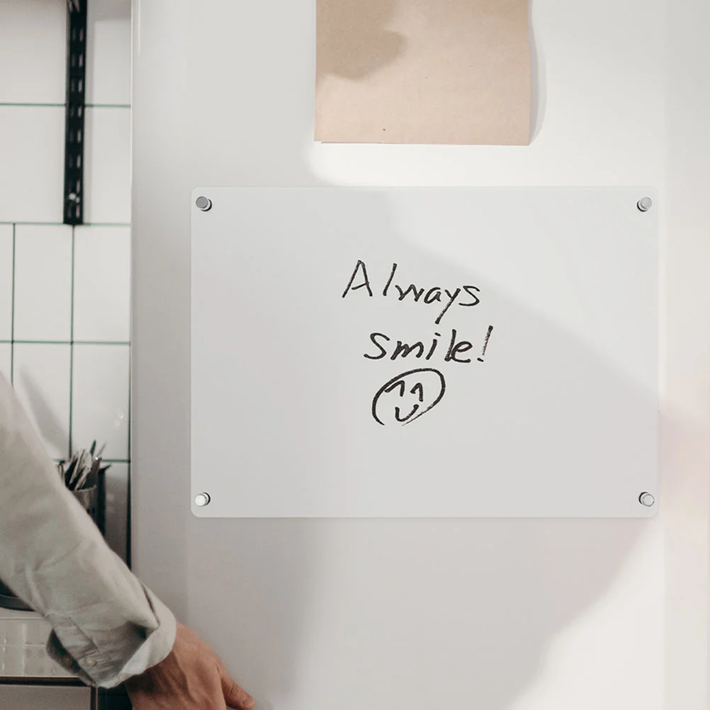 A3/A4 Fridge Acrylic White Board Dry Erase Board Daily To Do List Board Erasable Magnetic Planner Board Memo Grocery List
