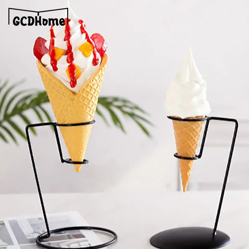 1 Pc Metal Ice Cream Rack Ice Cream Holder Cone Holder Snow Cone Stand 