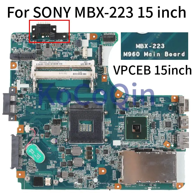 para Sony 15 Polegada Vpceb 14 Polegada Vpcea Mbx223 Pcg71318l Computador Portátil Mainboard A1771573a A1794340a Hm55 M960 M971 - Imagem 4
