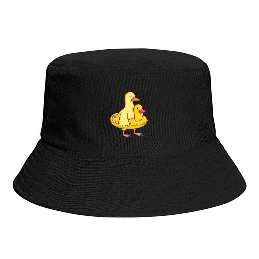 

double duck Men Women All-Season Hat Merch Travel Headwear Cool Fishing Caps for Camping City Walk Sun Protection Customizable