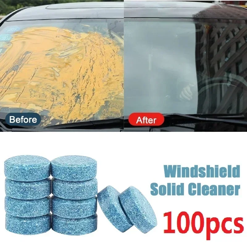 Car Windshield Washer Fluid Concentrated Tablets Solid Effervescent Wiper Tablet for Car Room Kitchen Window Glass Cleaning 3