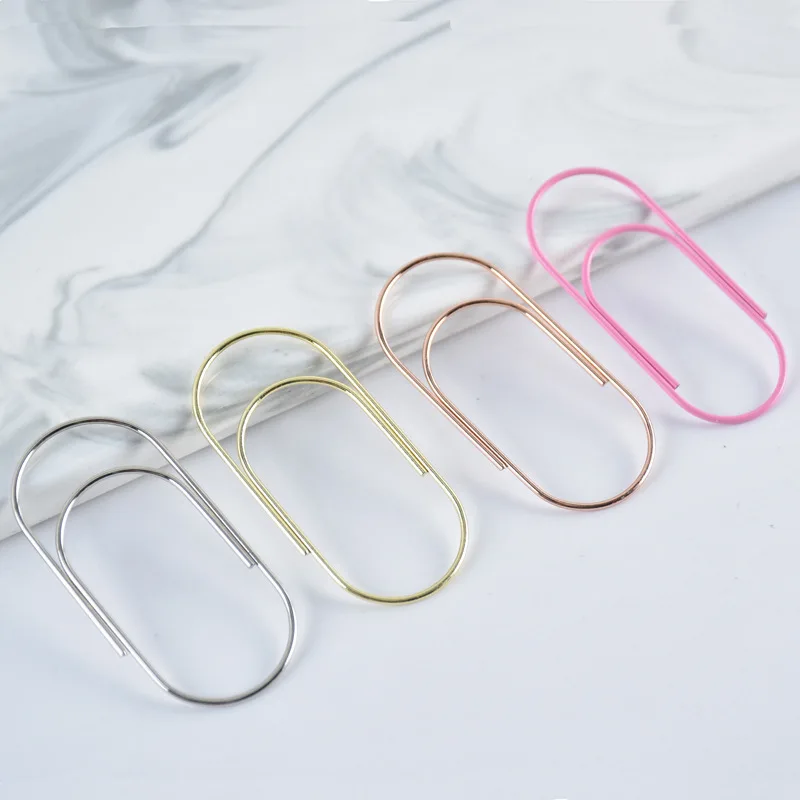 

8pcs/set 5cm Paper Clips Bookmark for Book Binder Clips Page Tickets Photo Holder File Folder Clamp Office Binding Supplies