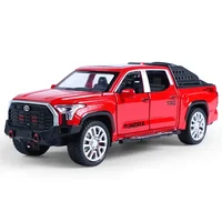 1/32 Tundra Alloy Pickup Car Model Diecast & Toy Metal Off-Road Vehicles Car Model Simulation Sound and Light Childrens Toy Gift 2