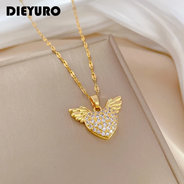 Fashion Brand V Letter Pendant Necklace For Woman Stainless Steel Women  Necklace Luxury Jewelry Female gift - AliExpress
