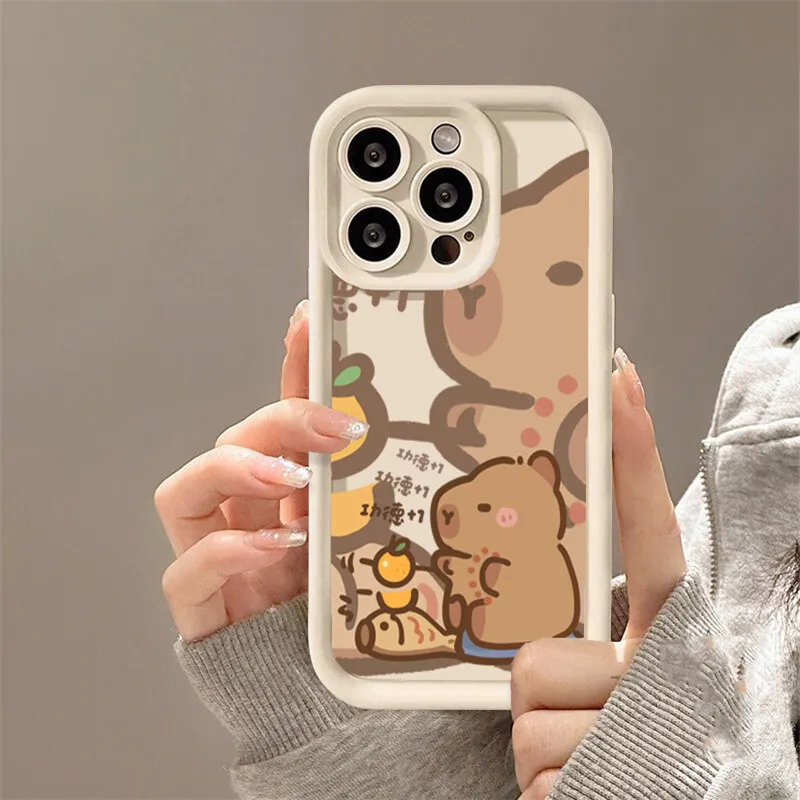 Capybara Shockproof Soft Silicone Phone Case