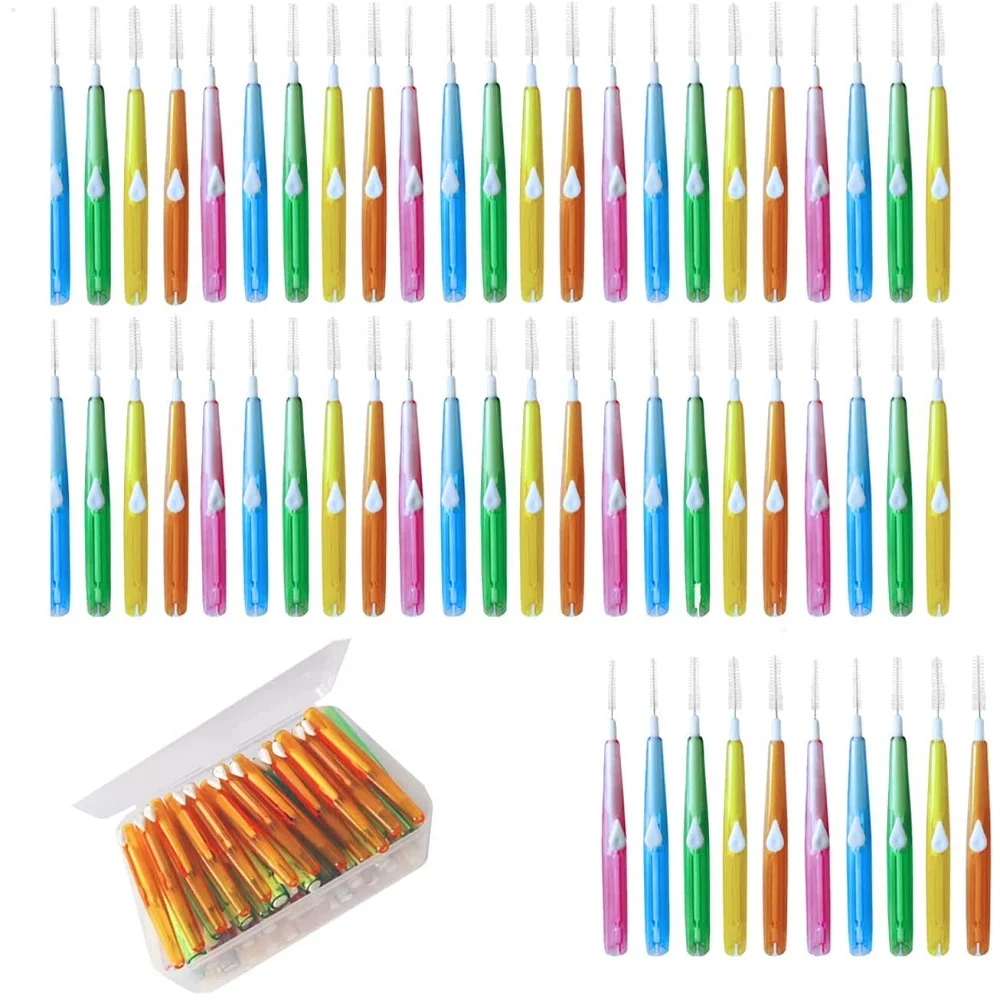 Interdental Brush 60pcs Teeth Cleaning Tools Dental Health Care Tooth