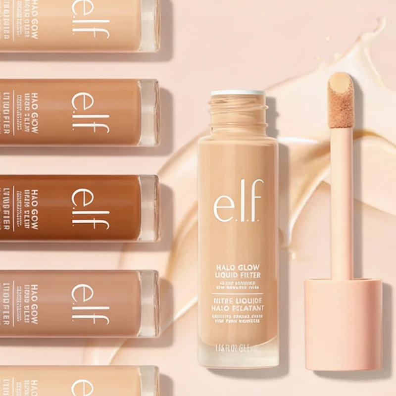 E.l.f. Flawless Foundation Lip Gloss Set Lightweight Long-Lasting Hydrating Vegan Cruelty-Free Makeup for Natural Everyday Look